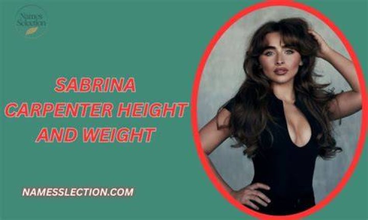 Unveiling Sabrina Carpenter's Weight: A Comprehensive Analysis